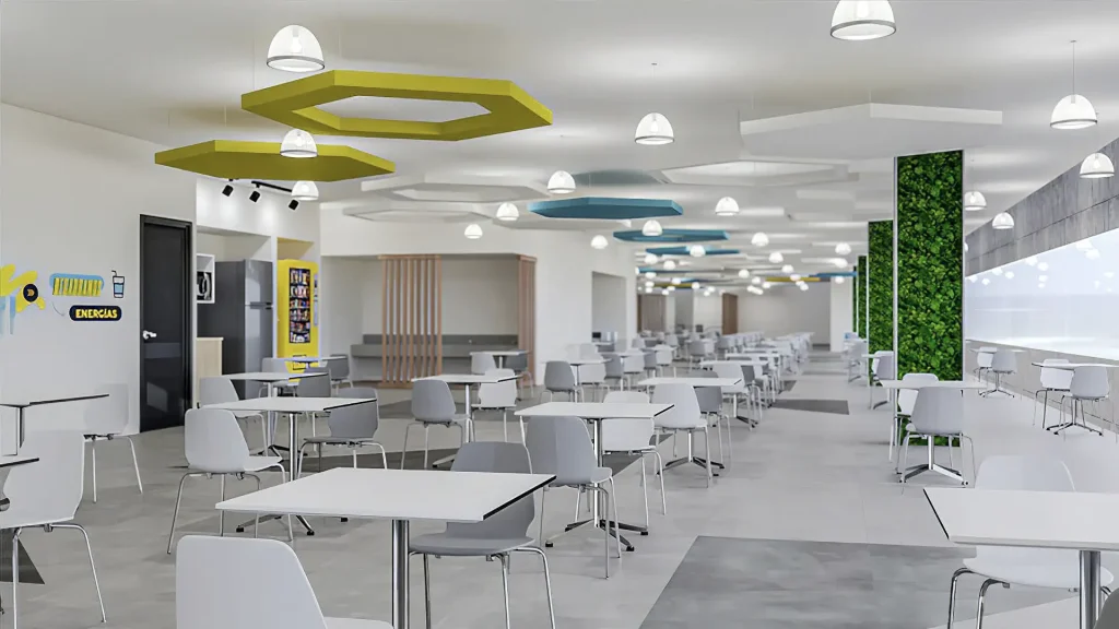 Comedor Mercado Libre — VIDCON construcción de interiores México